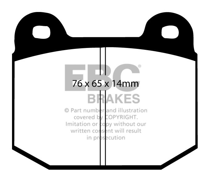 EBC Brakes MITSUBISHI Lancer Evo 8 2.0 Turbo (FQ-400) 2004-2005