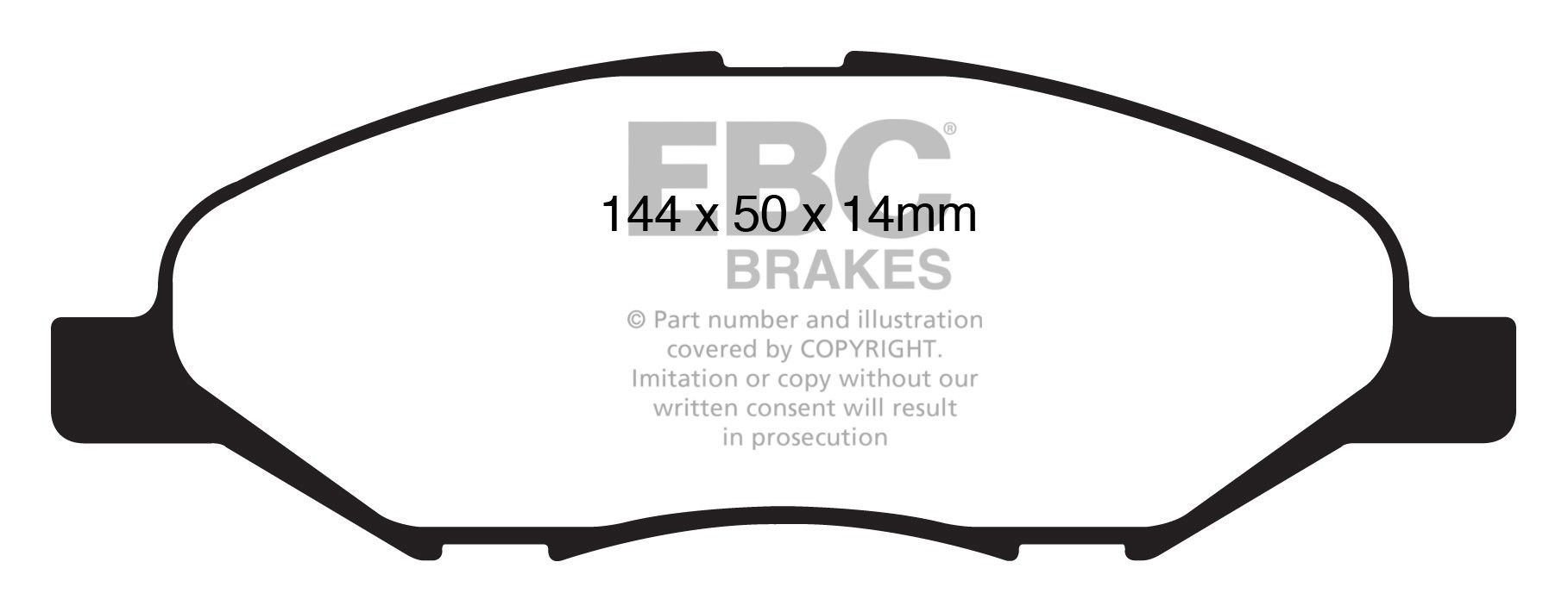 EBC Brakes NISSAN Tiida 1.8 2007-.. Remblokken voorzijde greenst