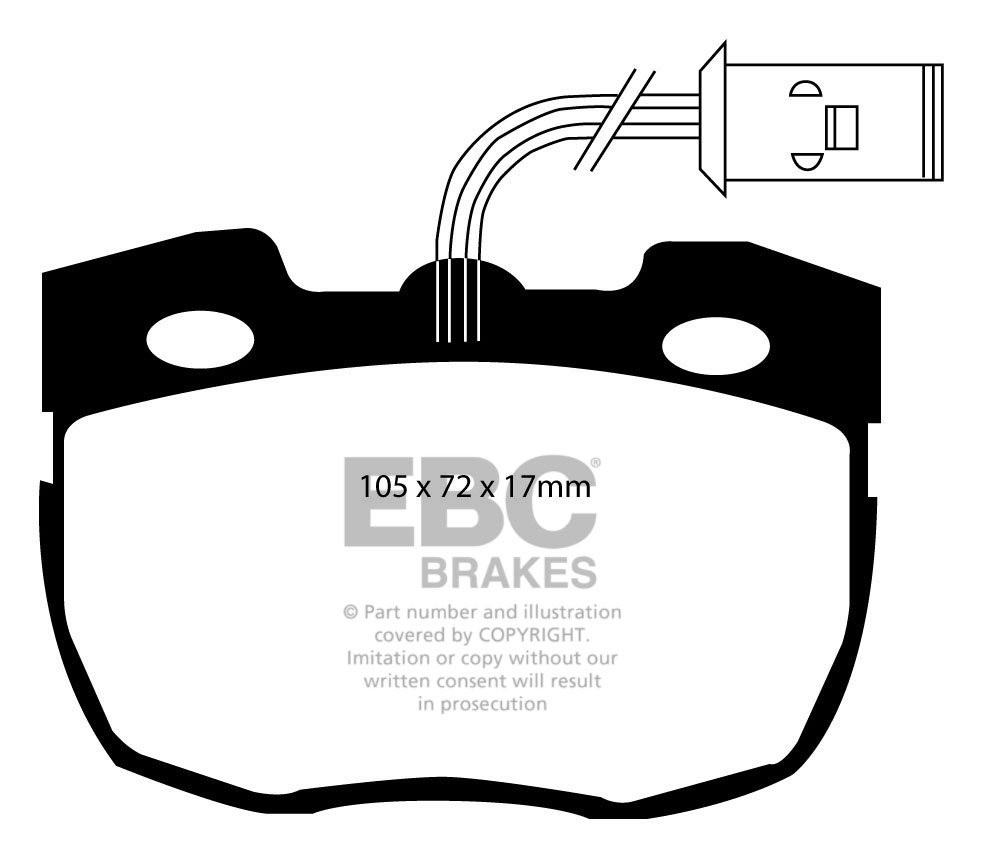 EBC Brakes LAND ROVER Range Rover 4.2 92-94 Remblokken voorzijde