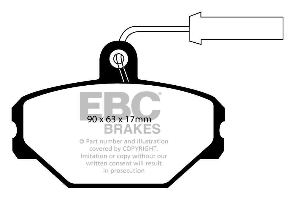 EBC Brakes FIAT Tipo 1.6 88-95 Remblokken voorzijde