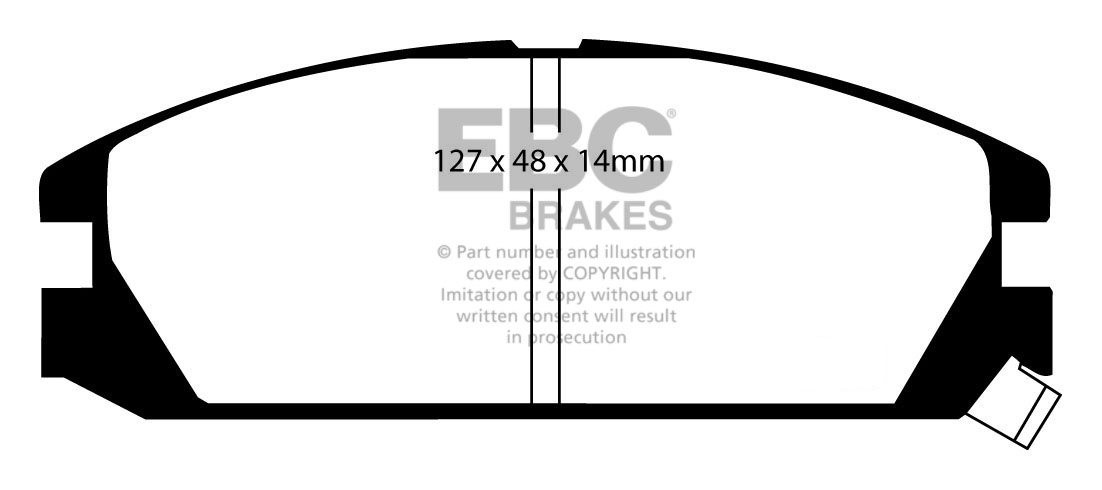 EBC Brakes HONDA Integra (EU) 1.5 86-89 Remblokken voorzijde