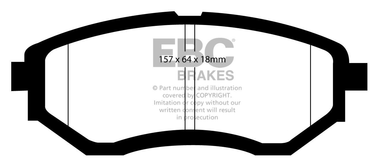 EBC Brakes SUBARU Tribeca 3.0 2005-2008 Remblokken voorzijde