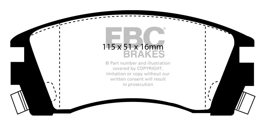 EBC Brakes NISSAN Sunny 1.6 (Y10) Station 92-95 Remblokken voorz
