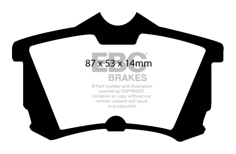 EBC Brakes HONDA Accord 2.0 (CG) (CH) 98-2003 Remblokken achterz