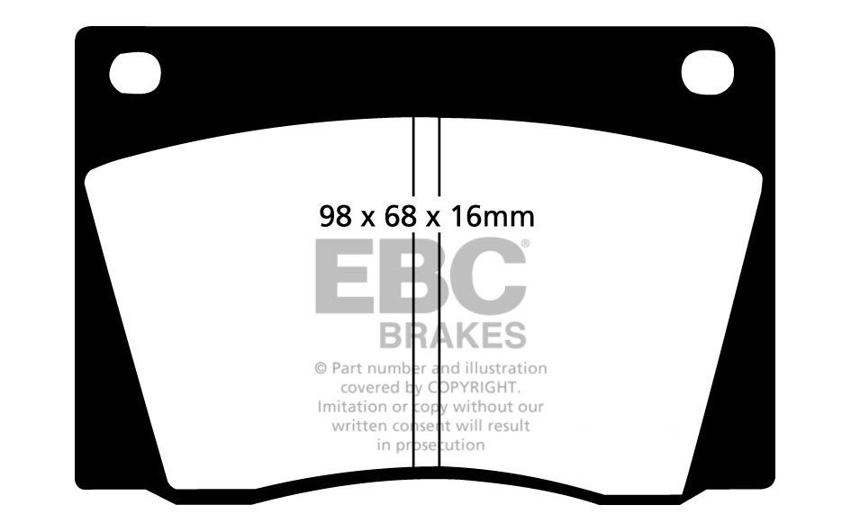 EBC Brakes JENSEN Interceptor 6.3 69-72 Remblokken voorzijde yel