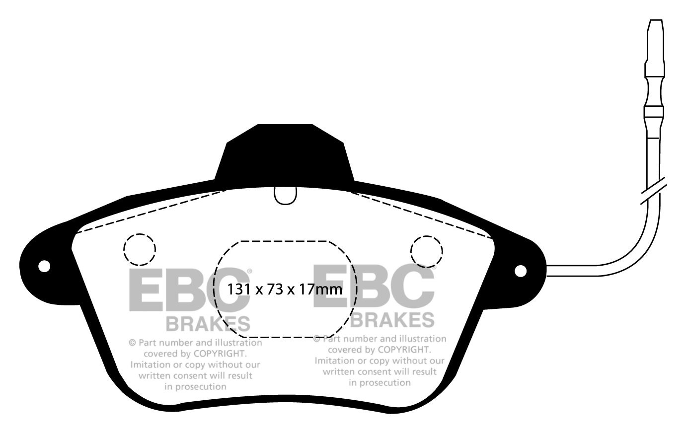 EBC Brakes PEUGEOT 605 2.0 91-99 Remblokken voorzijde