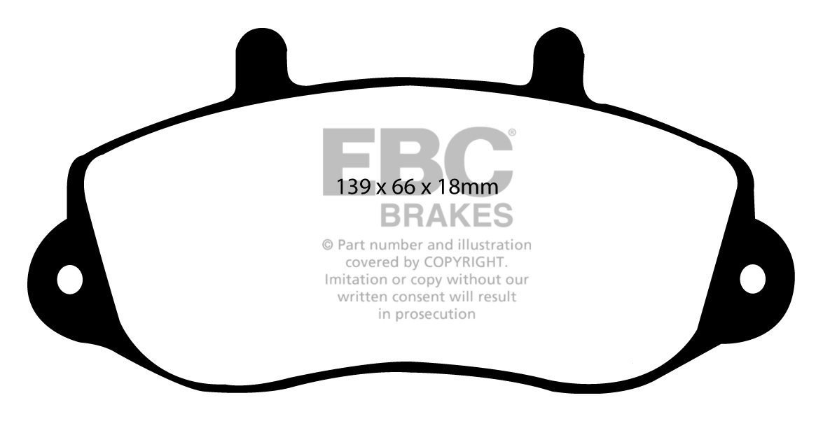 EBC Brakes VAUXHALL BEDRIJFSWAGEN Movano 2.5 TD (15" Wheels) 99-