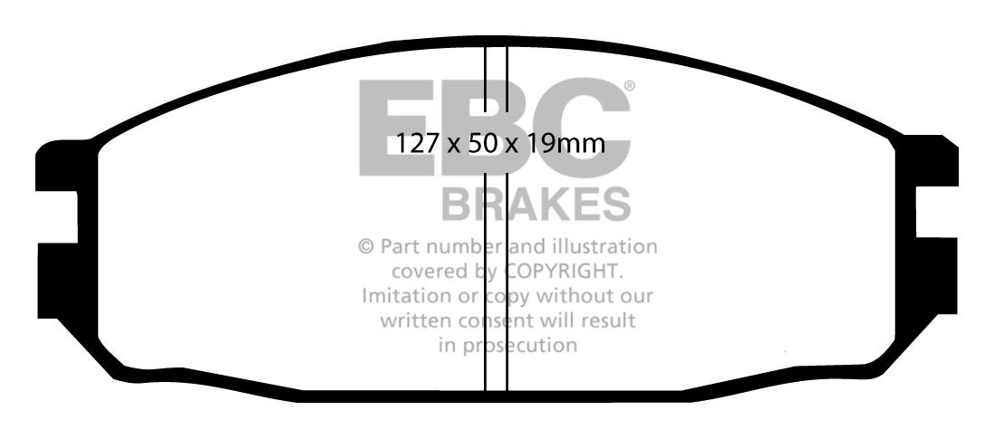 EBC Brakes NISSAN Patrol 2.8 TD 96-98 Remblokken achterzijde