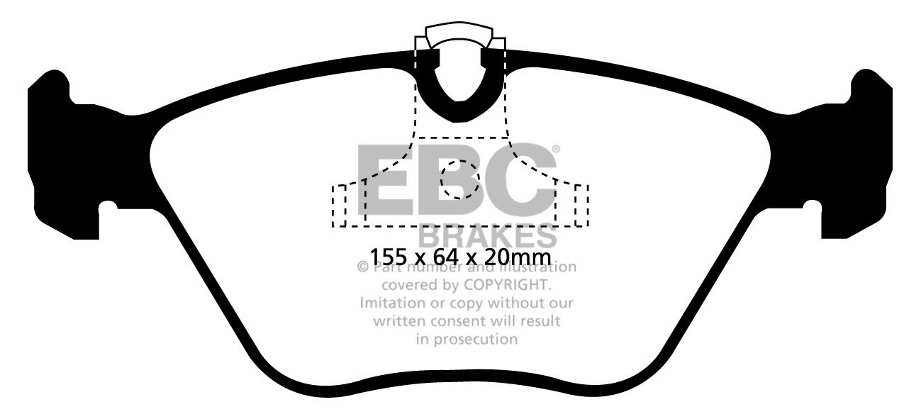 EBC Brakes BMW 330 3.0 Station (E46) 2000-2005 Remblokken voorzi
