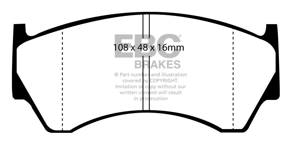 EBC Brakes SIMCA 1501 1.5 66-73 Remblokken voorzijde greenstuff
