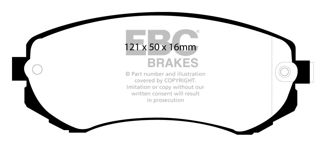 EBC Brakes NISSAN Patrol 3.0 TD 2000-.. Remblokken achterzijde