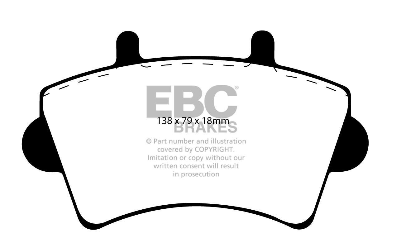 EBC Brakes RENAULT BEDRIJFSWAGEN Master 3.0 TD 2004-2010 Remblok
