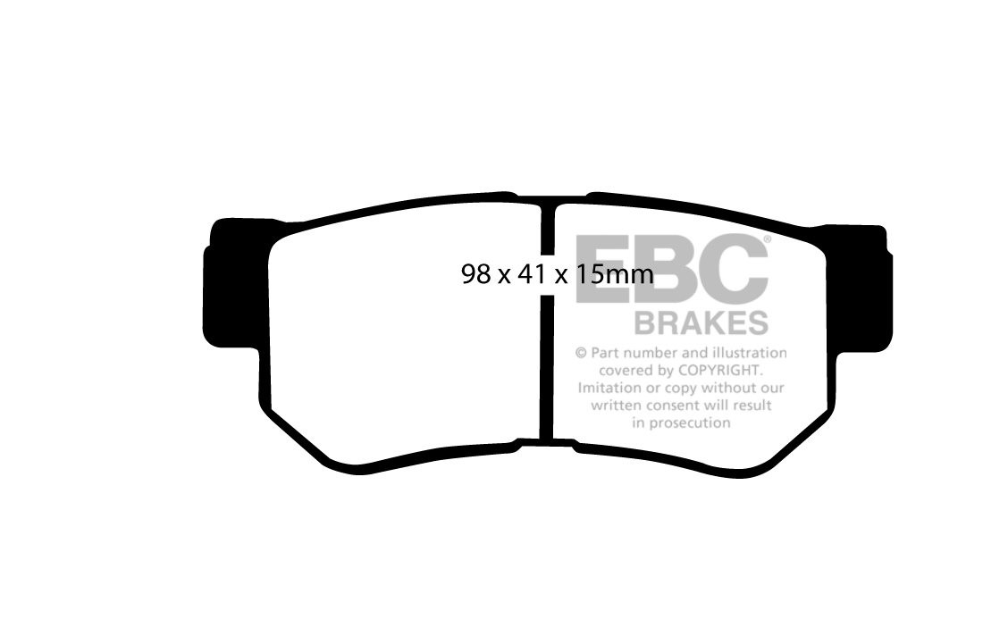 EBC Brakes HYUNDAI Santa Fe 2.7 2000-2006 Remblokken achterzijde