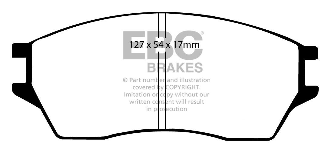 EBC Brakes HONDA Prelude 2.0 (BA1) 85-87 Remblokken voorzijde