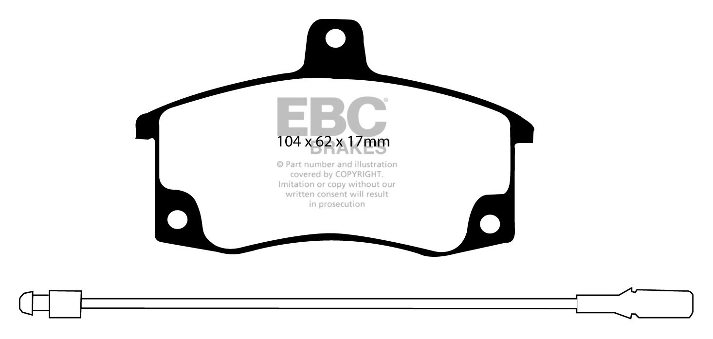EBC Brakes LADA Samara 1.5 88-95 Remblokken voorzijde