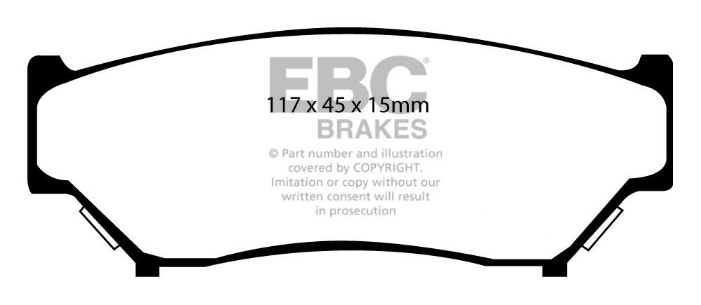 EBC Brakes SUZUKI Escudo 1.6 (TD01W) 90-98 Remblokken voorzijde