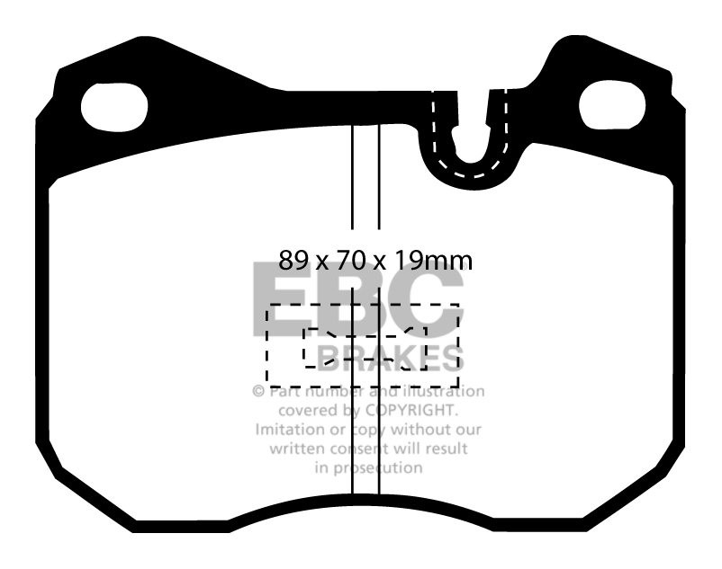 EBC Brakes PORSCHE 944 2.7 87-89 Remblokken voorzijde redstuff
