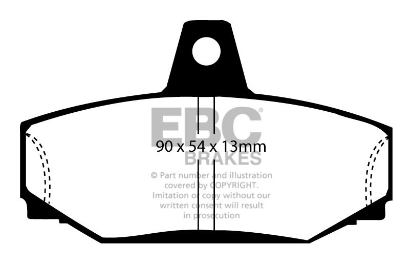 EBC Brakes VOLVO 940 2.3 Turbo (ABS) 90-97 Remblokken achterzijd