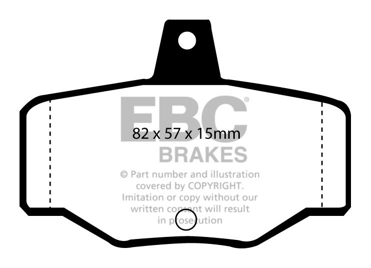 EBC Brakes NISSAN Almera 1.8 (ABS) 2000-2006 Remblokken achterzi