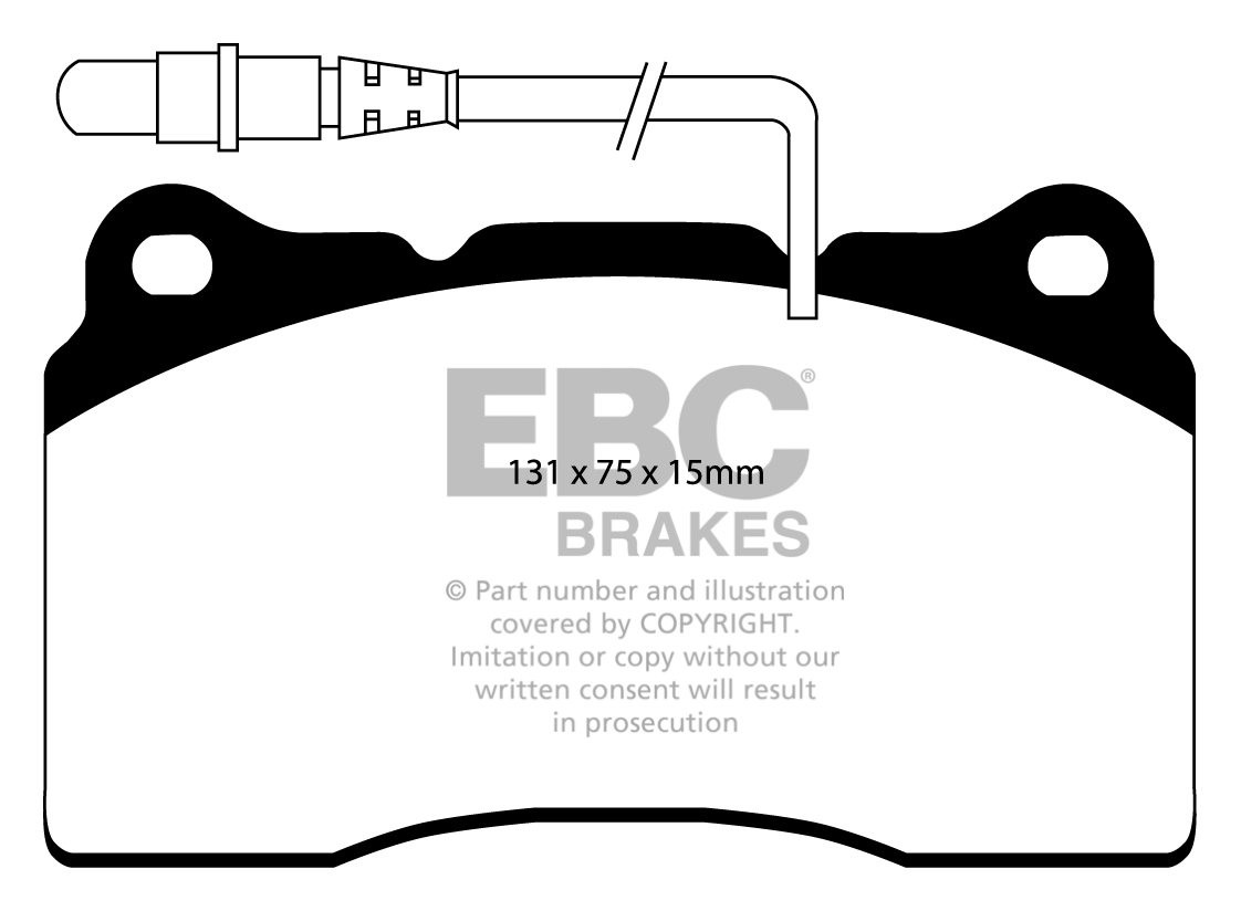 EBC Brakes PEUGEOT 807 3.0 2003-.. Remblokken voorzijde greenstu