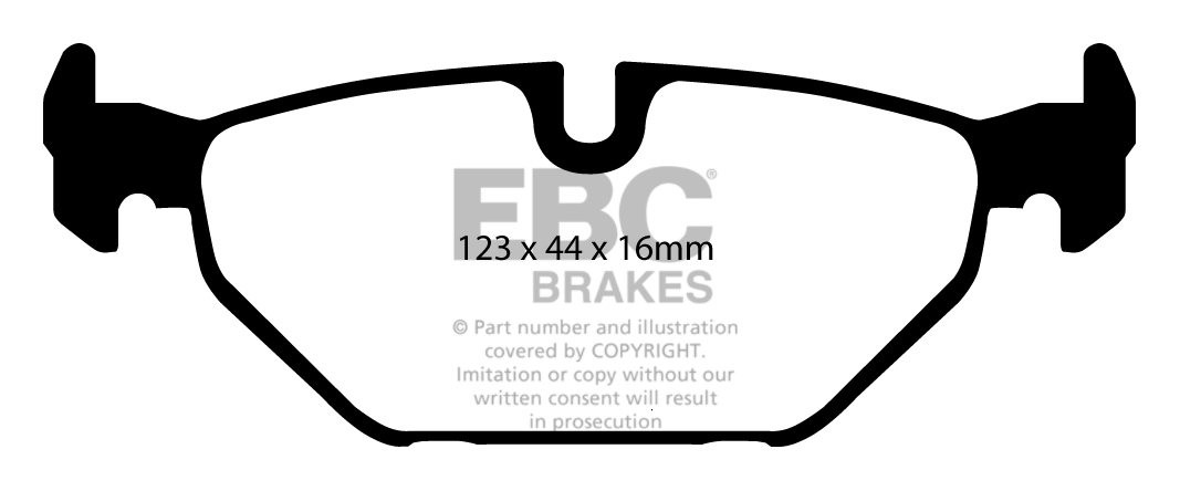 EBC Brakes SAAB 9-mei 2.2 TD 2002-2006 Remblokken achterzijde