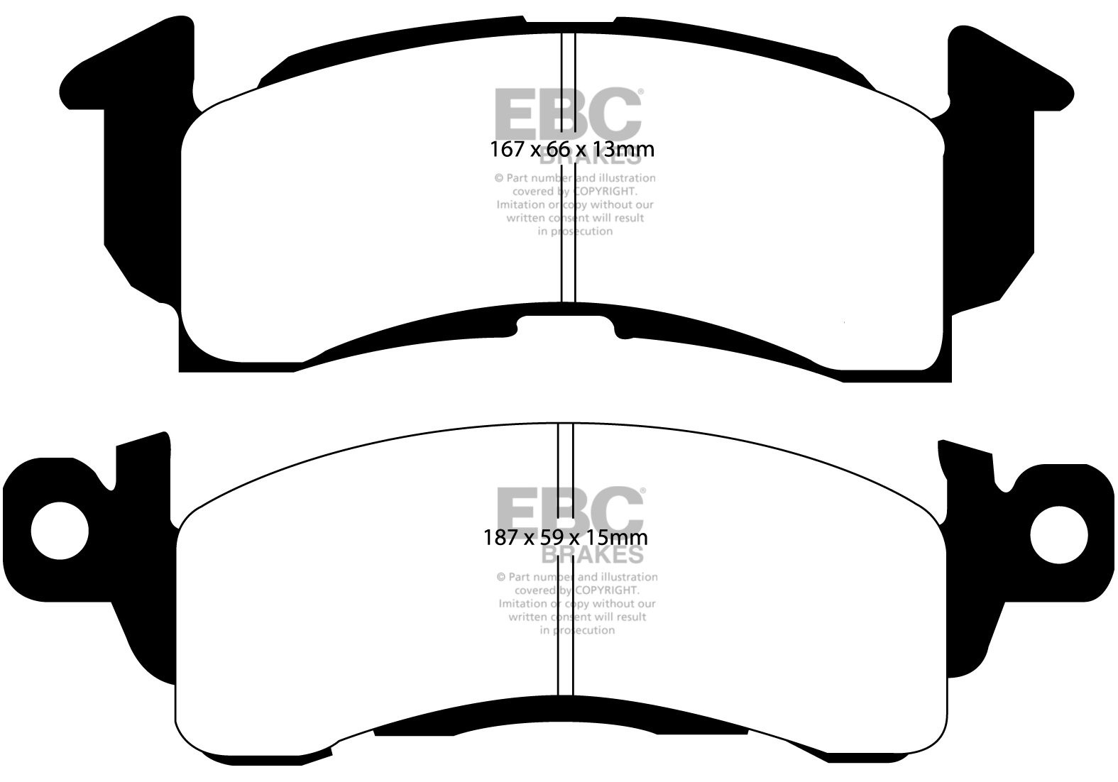EBC Brakes PONTIAC Firebird 6.6 78-79 Remblokken voorzijde green