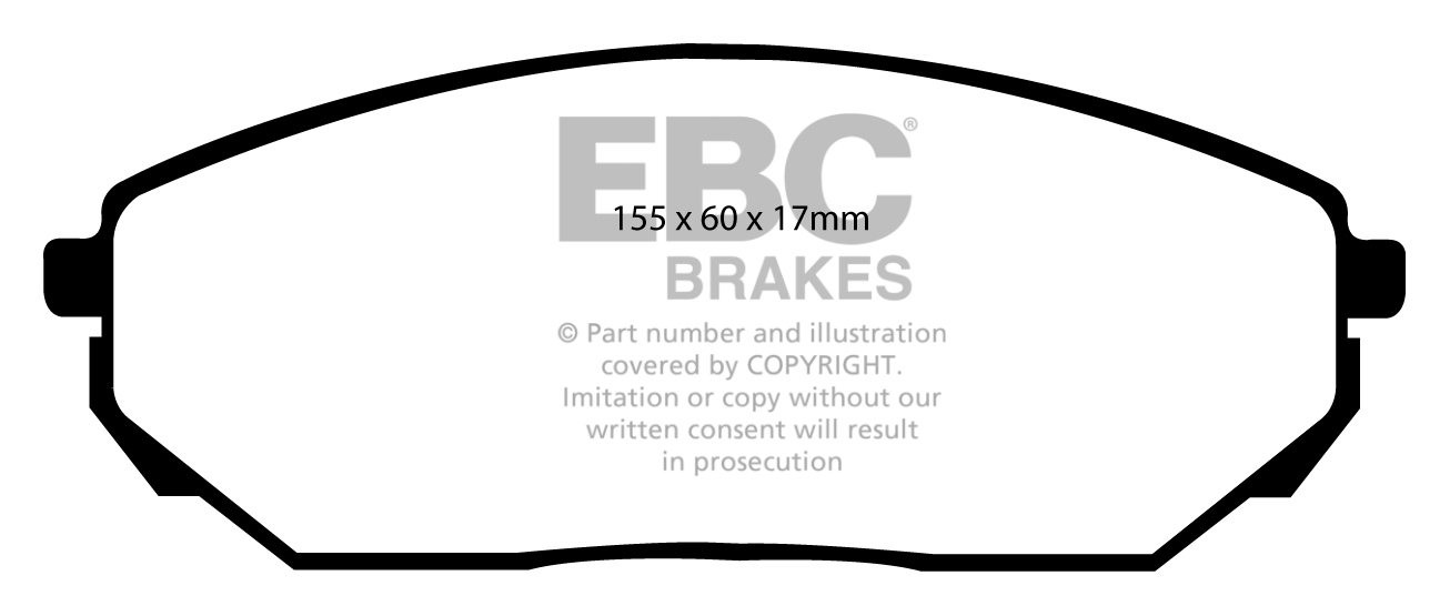EBC Brakes KIA Sorento 2.5 TD 2002-2010 Remblokken voorzijde
