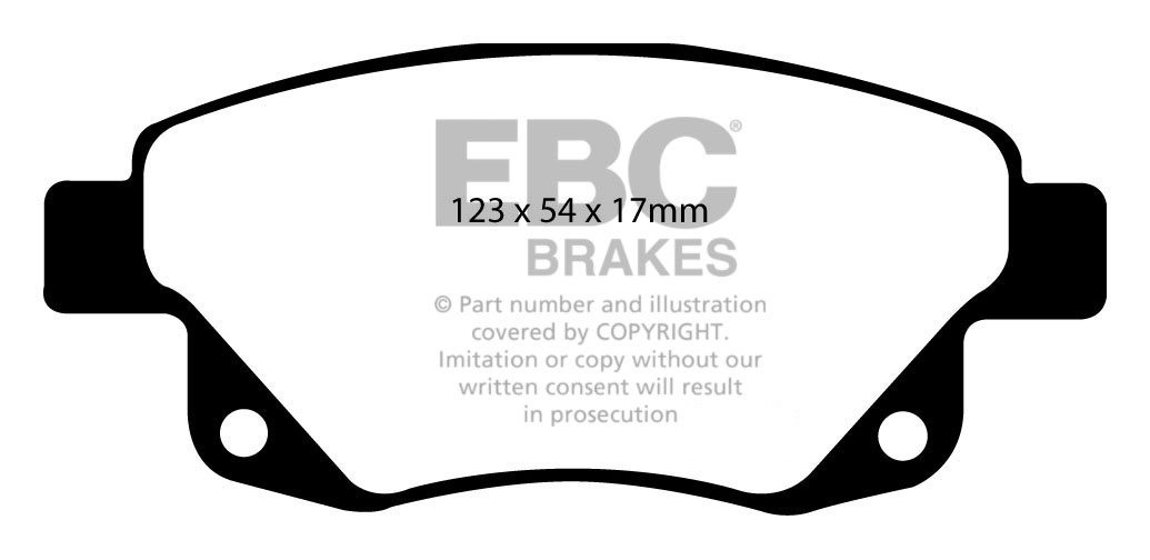 EBC Brakes FORD BEDRIJFSWAGEN Transit 260 2006-.. Remblokken ach