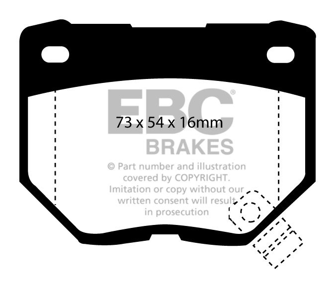 EBC Brakes SUBARU Impreza 2.2 Turbo (22B) 98-2000 Remblokken ach