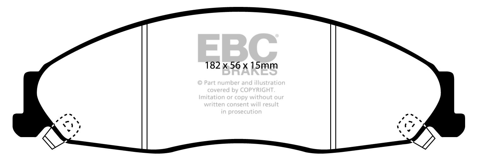 EBC Brakes FORD Escort 2.0 Turbo RS Cosworth 1992-1995 Remschijf