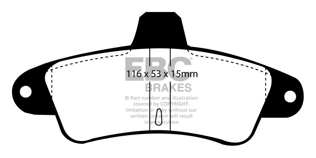EBC Brakes FORD Mondeo (Station) 1.6 93-2000 Remblokken achterzi