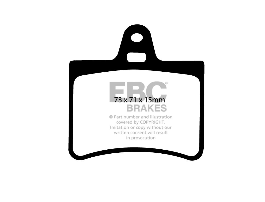 EBC Brakes CITROEN C5 2.0 TD 2004-2008 Remblokken achterzijde