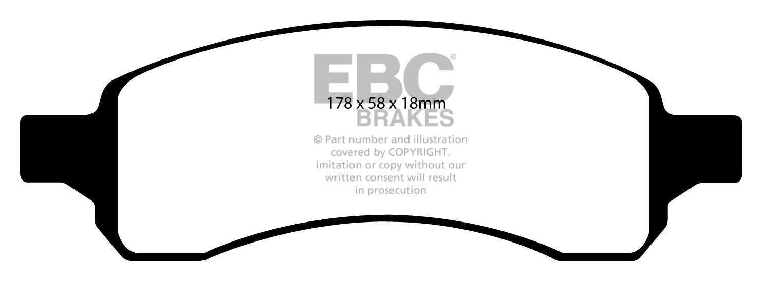 EBC Brakes SAAB 9-7X 6.0 2008-2009 Remblokken voorzijde