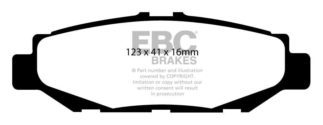 EBC Brakes LEXUS LS400 4.0 95-2000 Remblokken achterzijde