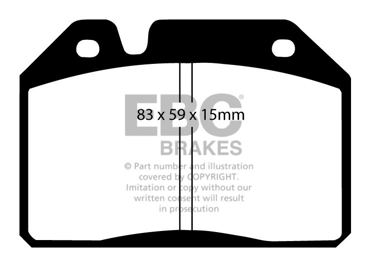 EBC Brakes PEUGEOT 204 1.4 73-75 Remblokken voorzijde