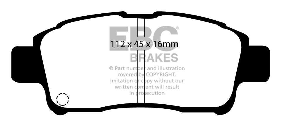 EBC Brakes TOYOTA Yaris 1.4 D (NLP10) 99-2003 Remblokken voorzij