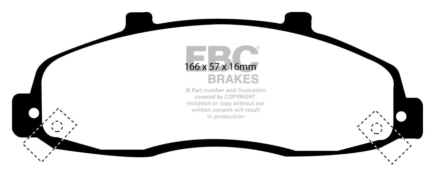 EBC Brakes BMW 518 1.8 (E12) 74-76 Remblokken voorzijde
