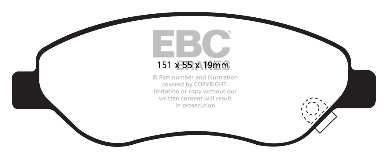 EBC Brakes VAUXHALL (OPEL) Corsa 1.7 TD (125) 2006-.. Remblokken