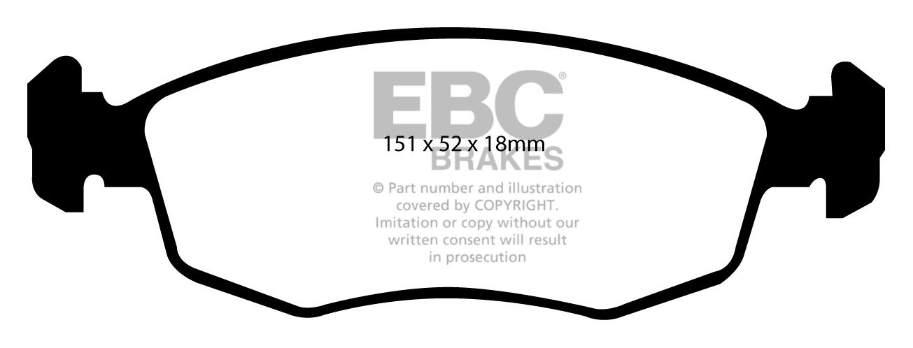EBC Brakes FIAT BEDRIJFSWAGEN Strada Pick-up 1.7 TD 99-.. Remblo