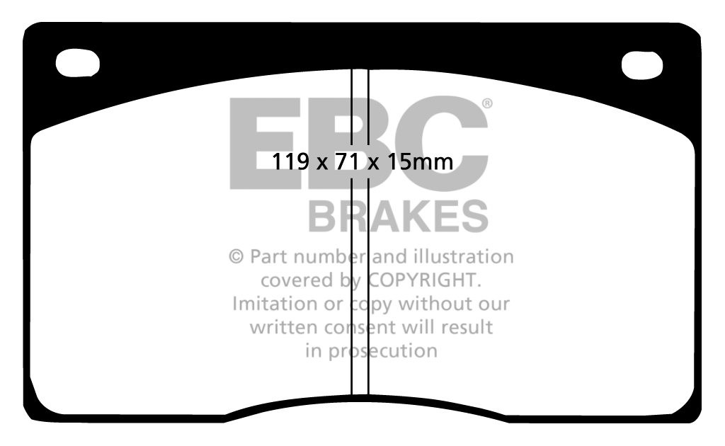 EBC Brakes DAIMLER Sovereign 3.4 75-83 Remblokken voorzijde