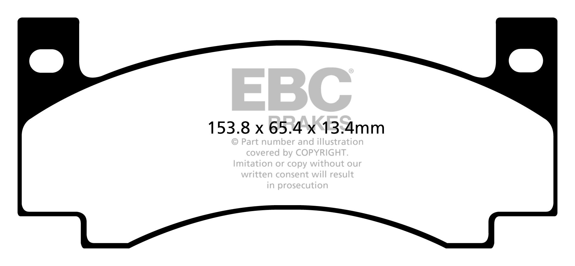 EBC Brakes PLYMOUTH Roadrunner 6.6 71-75 Remblokken voorzijde ye