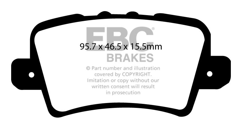 EBC Brakes HONDA Civic 1.8 (FK FN) 2006-.. Remblokken achterzijd