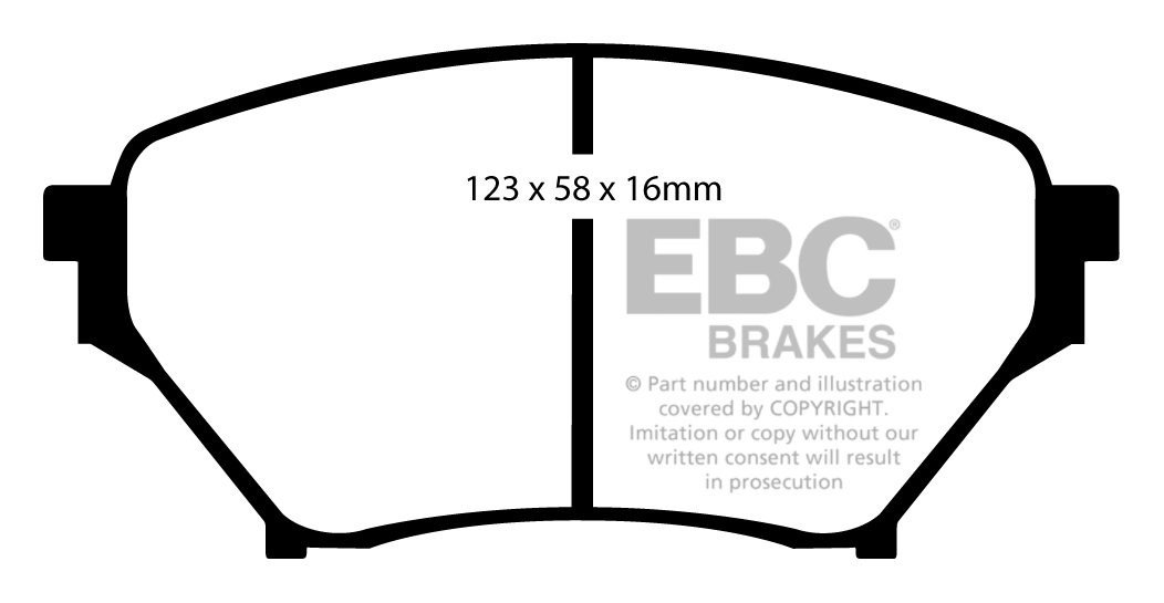 EBC Brakes Mazda MX5 1.8 (Sport)(LSD) 2001-2005 Remblokken voorz