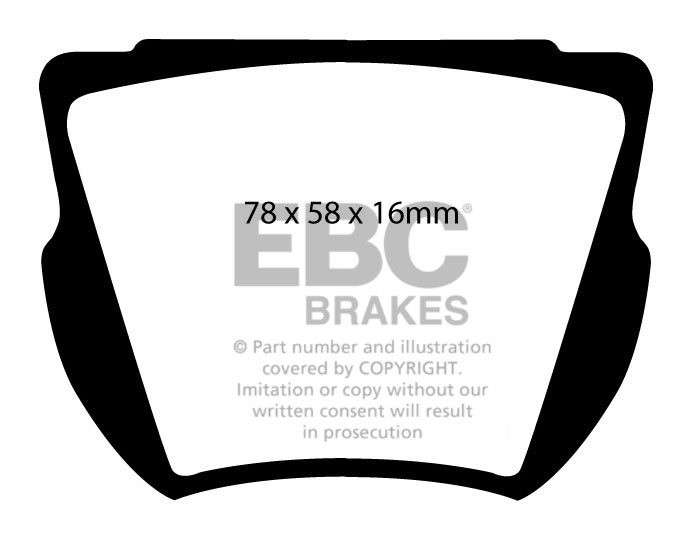 EBC Brakes SUNBEAM Alpine 1.5 59-60 Remblokken voorzijde greenst