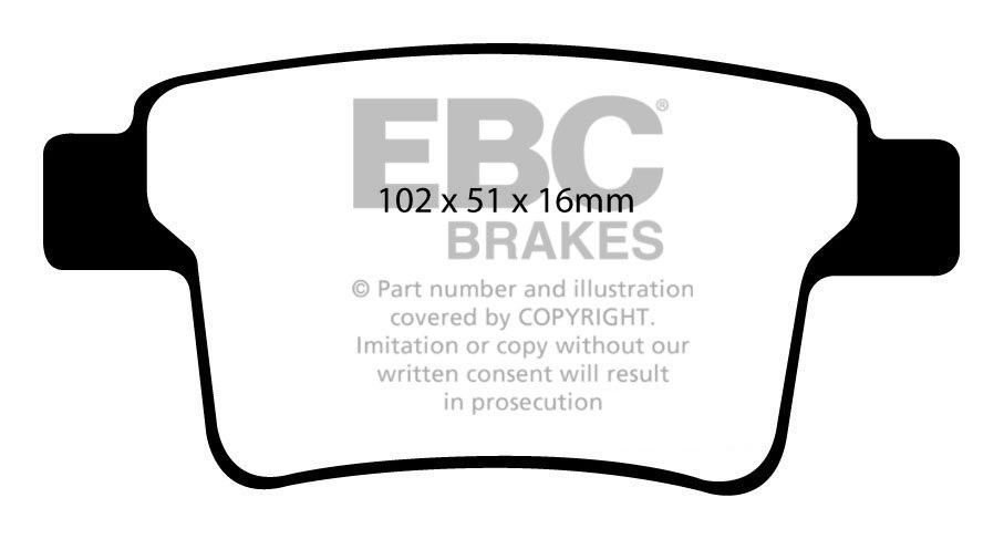 EBC Brakes FORD Mondeo (Sedan & Hatch) 2.2 TD 2004-2007 Remblokk