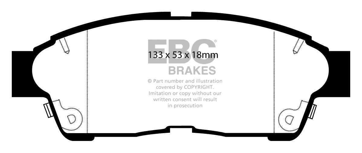 EBC Brakes TOYOTA Corolla 1.6 (AE111) (Japan) 97-2002 Remblokken