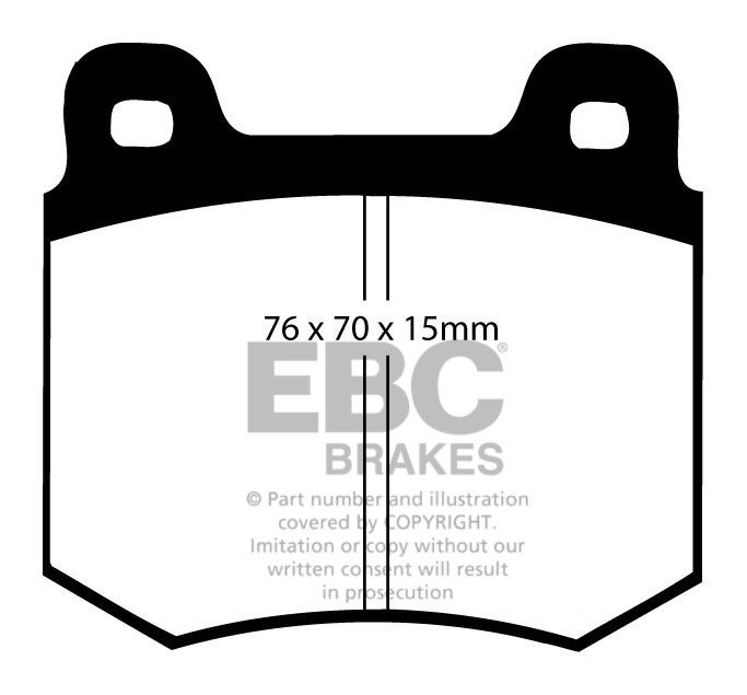 EBC Brakes CHRYSLER (EU) 180 1.8 71-72 Remblokken voorzijde