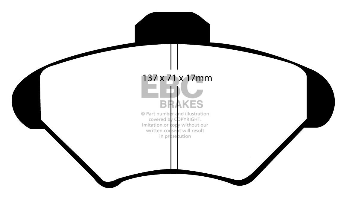 EBC Brakes FORD Thunderbird 3.8 93-98 Remblokken voorzijde