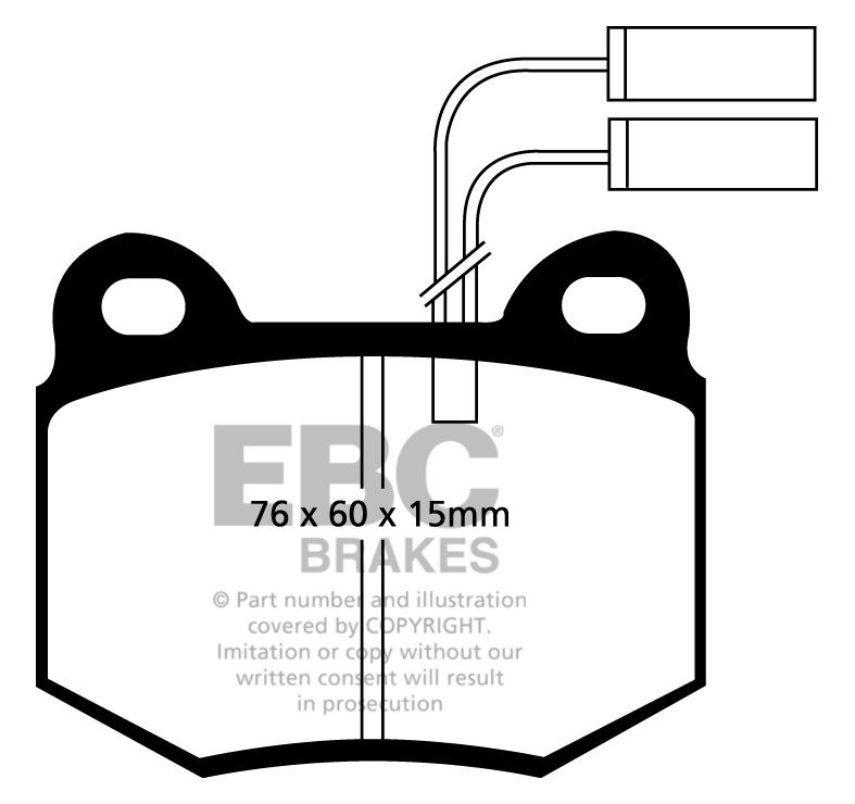 EBC Brakes ALFA ROMEO Alfa 75 2.0 TD 85-92 Remblokken voorzijde