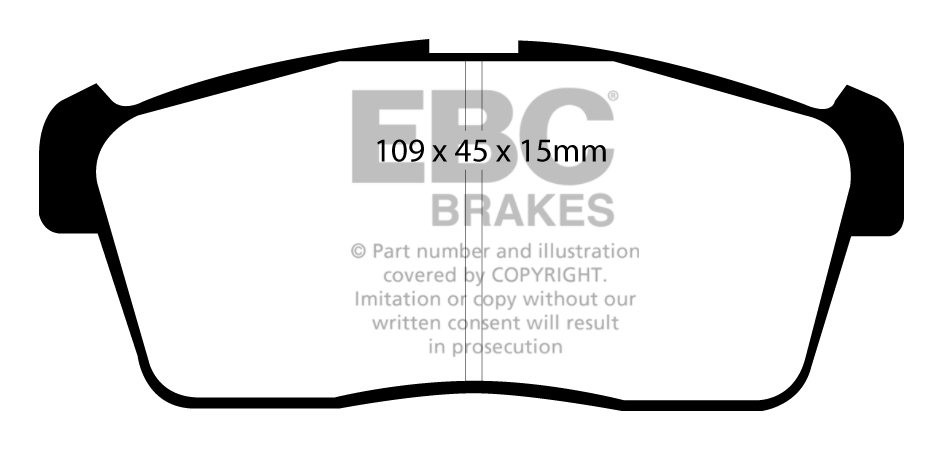EBC Brakes DAIHATSU Sirion 1.5 2008-.. Remblokken voorzijde